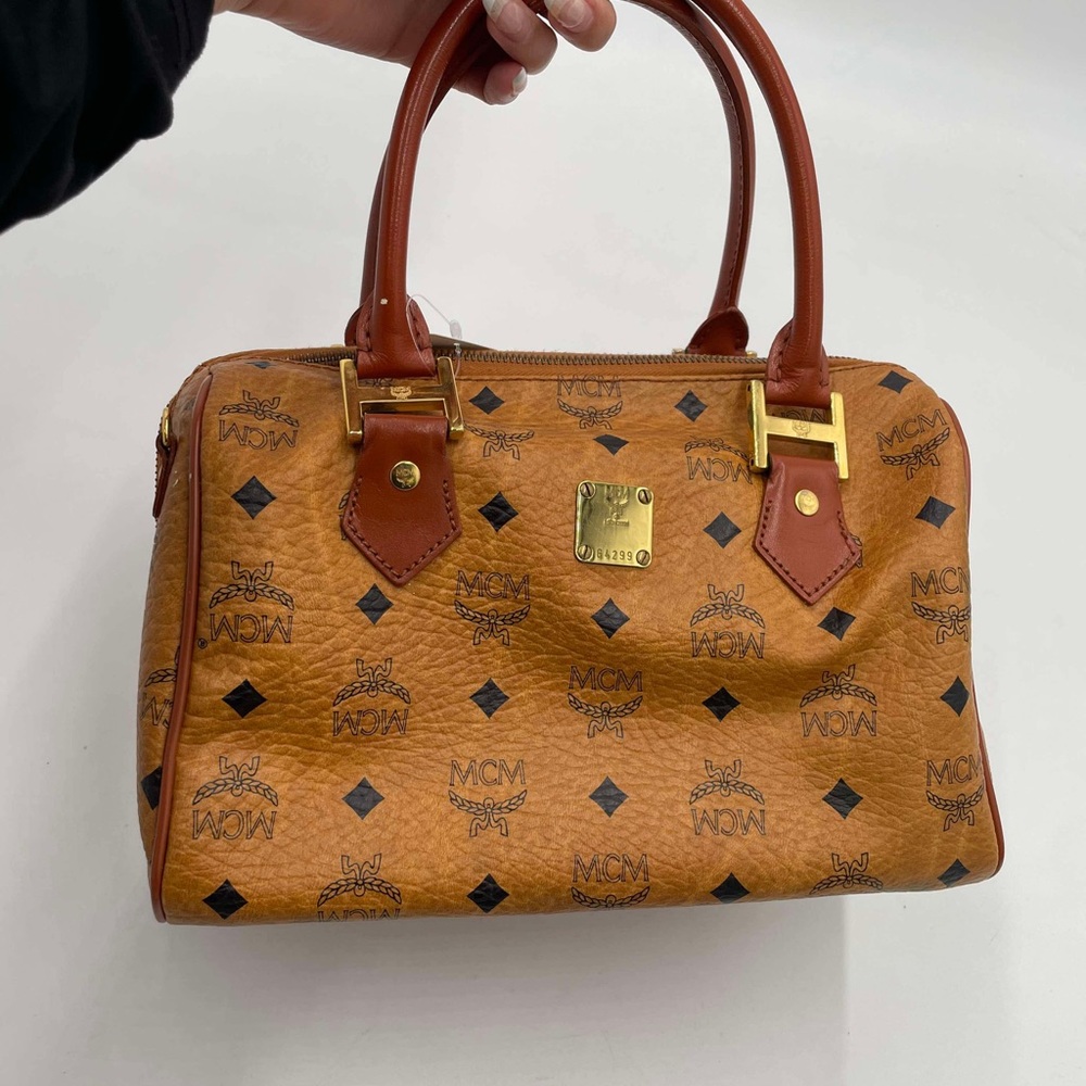 🔥SOLD OUT🔥MCM Tan Leather Handbag